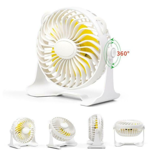 Φορητό Mini Ανεμιστηράκι Λευκό oem
