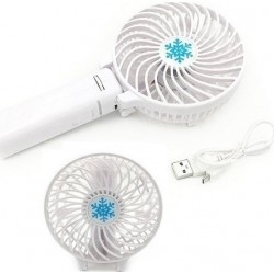 Mini Φορητός Επαναφορτιζόμενος Ανεμιστήρας Hand Fan White 4472782