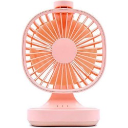 XO H28 Desktop Fan Επιτραπέζιος Ανεμιστήρας με Μπαταρία 4000mAh, Ροζ