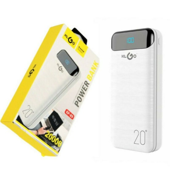 Power Bank 20000mAh KLGO Premium Product PH-KP-89 ΛΕΥΚΟ Power Bank 20000mAh KLGO Premium Product PH-KP-89 ΛΕΥΚΟ