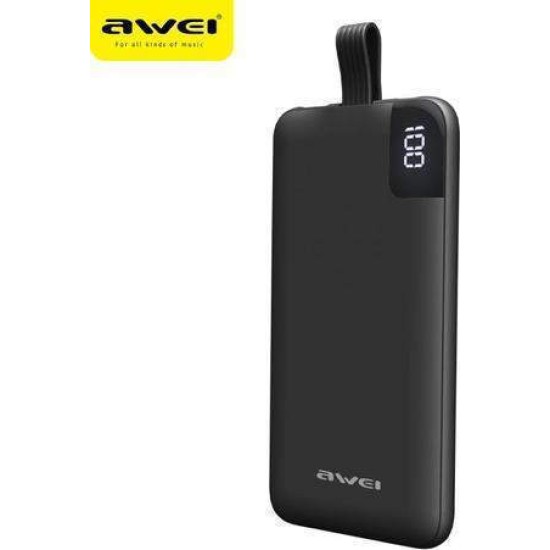 Power Bank Awei P67K 10000mAh Μαύρο