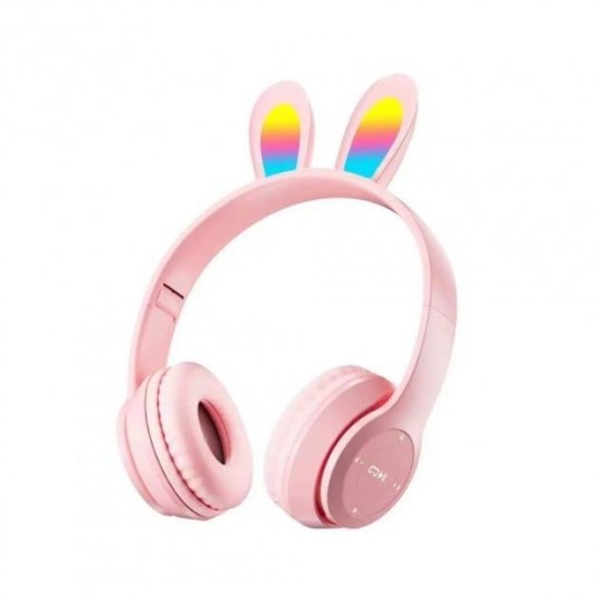 Rabbit Ear Headset Bluetooth  B12 Ροζ