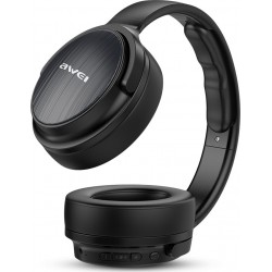 Πτυσσόμενα Ακουστικά Bluetooth Stereo με Αποσπώμενο Καλώδιο AUX Awei A780 Μαύρο