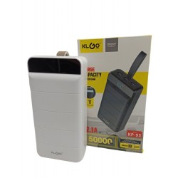 KLGO KP-95 Power Bank 50000mAh με 3 Θύρες USB-A Λευκό
