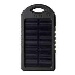 ES500 Ηλιακό Power Bank 5000mAh με 2 Θύρες USB-A Μαύρο