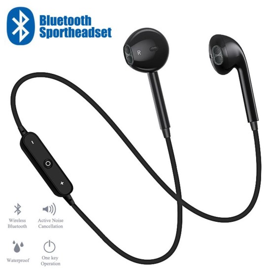 Sport Stereo Bluetooth V4.1 S6 Wireless Headphone Earbuds with Mic