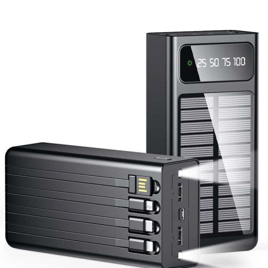 KLGO KP-97 Ηλιακό Power Bank 10000mAh Μαύρο