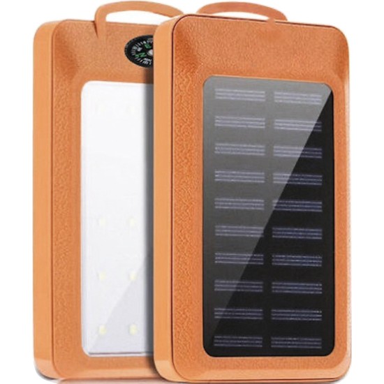 Ηλιακό Power Bank Με Πυξίδα 10000mAh Λευκό