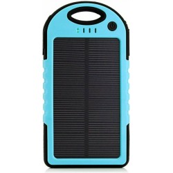 ES500 Ηλιακό Power Bank 5000mAh με 2 Θύρες USB-A Μπλε