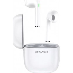 Ασύρματα Bluetooth Ακουστικά με Βάση Φόρτισης Awei T28 (Λευκό)