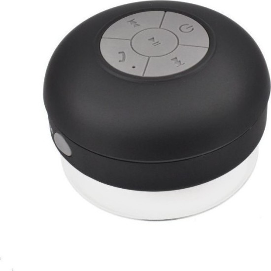 Αδιάβροχο Bluetooth ηχείο με βεντούζα Μαύρο Αδιάβροχο Bluetooth ηχείο με βεντούζα Μαύρο