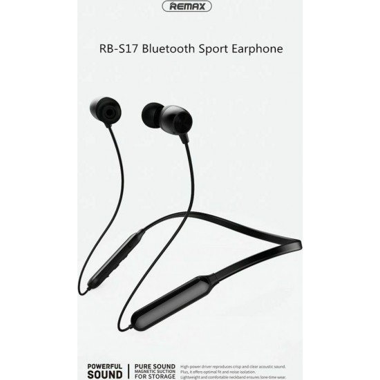 Remax Ασύρματα Bluetooth ακουστικά RB-S17 Γκρι Remax Ασύρματα Bluetooth ακουστικά RB-S17 Γκρι
