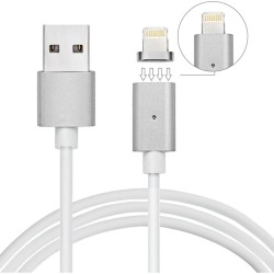 OEM Μαγνητικό Καλώδιο USB 2.0 σε iPhone 5/6/7 – Ασημί 1m