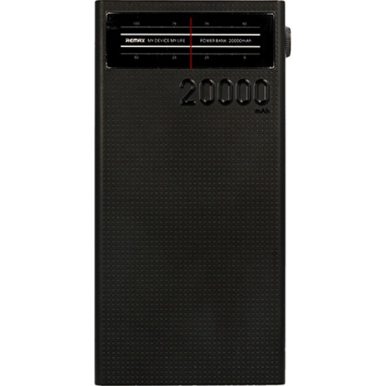 Remax RPP-102 Power Bank 20000mAh με 4 Θύρες USB-A Μαύρο