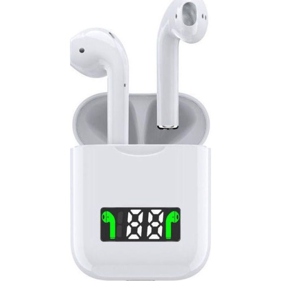 i99 Ασύρματα Ακουστικά Bluetooth 5.0 Version - Λευκό με ψηφιακή θήκη φόρτισης i99 Ασύρματα Ακουστικά Bluetooth 5.0 Version - Λευκό με ψηφιακή θήκη φόρτισης