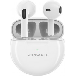 Awei T17 Mini Heavy Bass Earbud Bluetooth Handsfree Λευκό