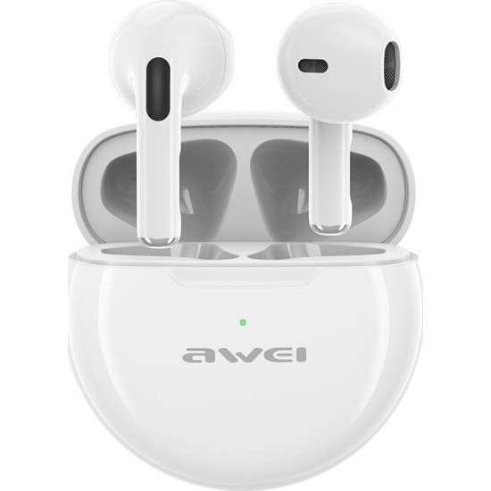 Awei T17 Mini Heavy Bass Earbud Bluetooth Handsfree Λευκό Awei T17 Mini Heavy Bass Earbud Bluetooth Handsfree Λευκό