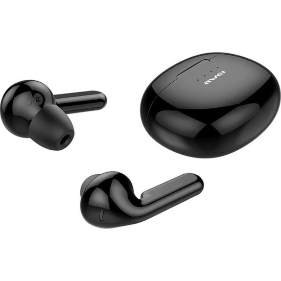 Ασύρματα Bluetooth Ακουστικά με Βάση Φόρτισης Awei T15 (Μαύρο)