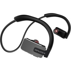 Bluetooth Awei A883BL Waterproof Sport Ear-Hook Neckband Headphones Ασύρματα Ακουστικά -  Γκρι