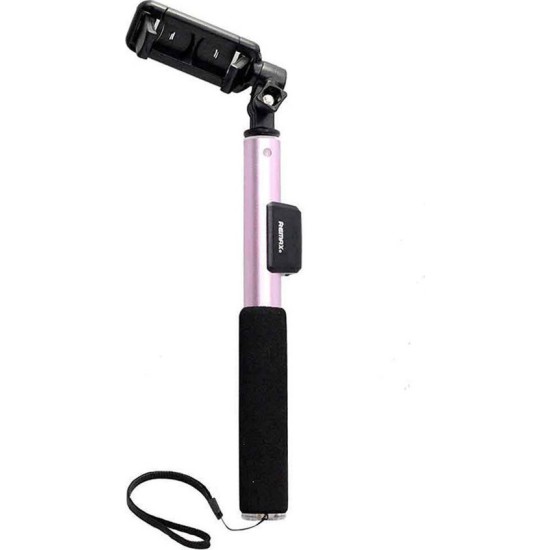 Selfie Stick Remax RP-P4 Bluetooth (Πολύ-Λειτουργικό) Αλουμινίου – Ροζ Selfie Stick Remax RP-P4 Bluetooth (Πολύ-Λειτουργικό) Αλουμινίου – Ροζ
