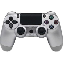 Ασύρματο Χειριστήριο Doubleshock για PS4 - Wireless Play Station Controller OEM - Ασημί