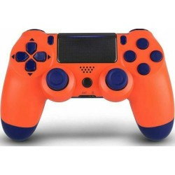 Ασύρματο Χειριστήριο Doubleshock για PS4 - Wireless Play Station Controller OEM - Πορτοκαλί
