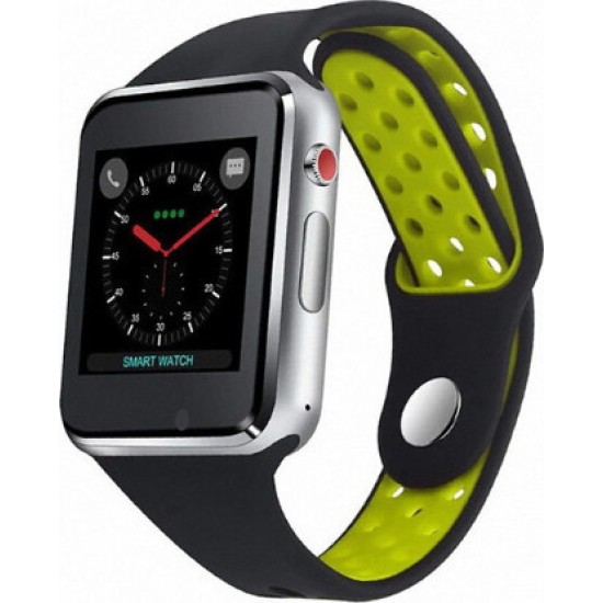 Smartwatch Mε Oθόνη Aφής EZRA SW08 και κάρτα SIM Πράσινο