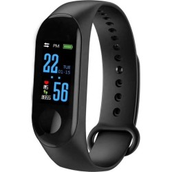 Ezra SW-09 Activity Tracker με Παλμογράφο Μαύρο