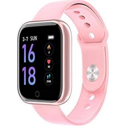 T80 Smartwatch με Παλμογράφο (Ροζ)