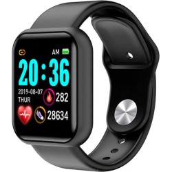 T80 Smartwatch με Παλμογράφο (Μαύρο)
