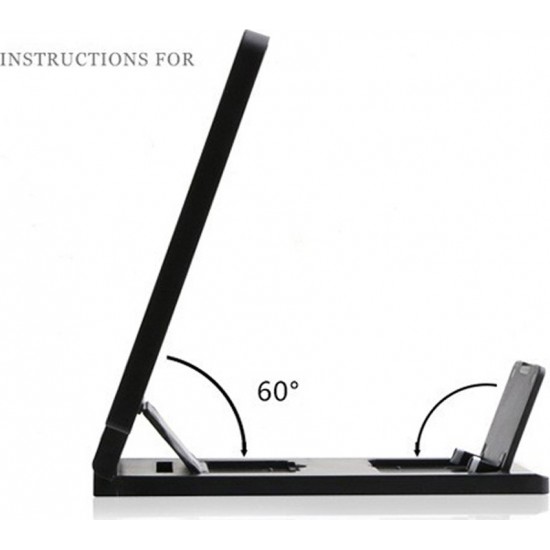F1 Mobile Phone 3D Screen Amplifier Magnifying Glass HD Stand for Video Bicycle Holder Car Holder Universal - white F1 Mobile Phone 3D Screen Amplifier Magnifying Glass HD Stand for Video Bicycle Holder Car Holder Universal - white