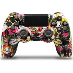 Doubleshock Ασύρματο Gamepad για PS4 Πολύχρωμο JINL-11011