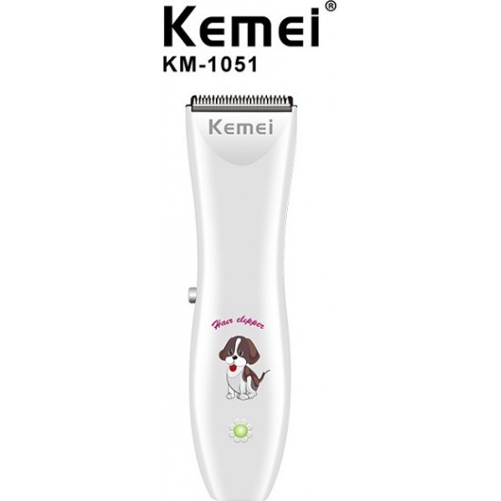 KEMEI KM-1051 Επαναφορτιζόμενη Κουρευτική Μηχανή για Κατοικίδια / Clipper for Pets