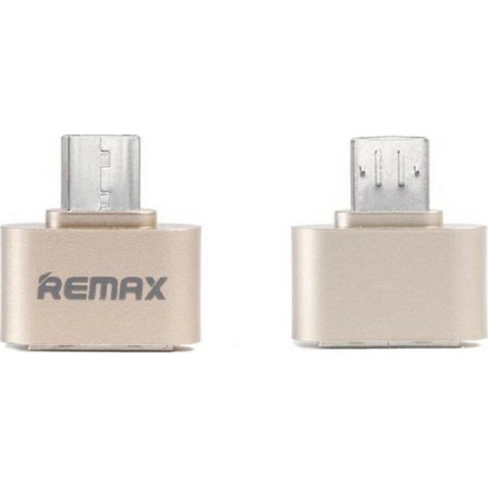 REMAX OTG RA-OTG Micro Usb Male – Usb A Female – Gold REMAX OTG RA-OTG Micro Usb Male – Usb A Female – Gold