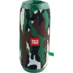 TG117 Portable Bluetooth Stereo Speaker with Built-in MIC, Support Hands-free Calls & TF Card & AUX IN & FM, Bluetooth Distance: 10m(Army)