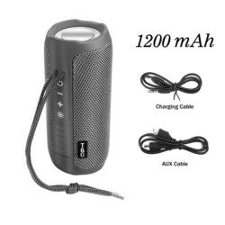 T&G TG227 Ηχείο Bluetooth 10W με Ραδιόφωνο Grey