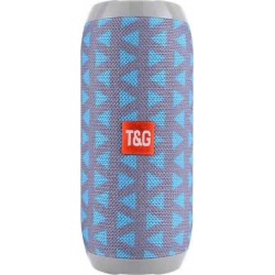 TG117 Portable Bluetooth Stereo Speaker with Built-in MIC, Support Hands-free Calls & TF Card & AUX IN & FM, Bluetooth Distance: 10m(Grey/Blue)