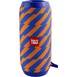 TG117 Portable Bluetooth Stereo Speaker with Built-in MIC, Support Hands-free Calls & TF Card & AUX IN & FM, Bluetooth Distance: 10m(Blue/Orange)