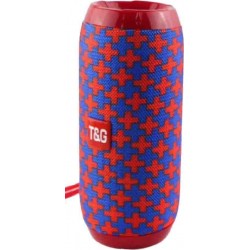 TG117 Portable Bluetooth Stereo Speaker with Built-in MIC, Support Hands-free Calls & TF Card & AUX IN & FM, Bluetooth Distance: 10m(Red/Blue)