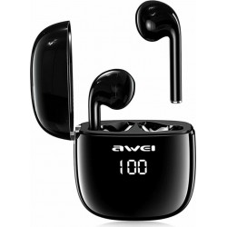 Ασύρματα Bluetooth Ακουστικά με Βάση Φόρτισης Awei T28P (Μαύρο)