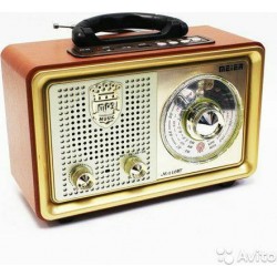 Retro Φορητό Eπαναφορτιζόμενο Ραδιόφωνο & Mp3 Player με Τηλεχειριστήριο FM/AM, USB, SD/TF CARD Meier M-110BT
