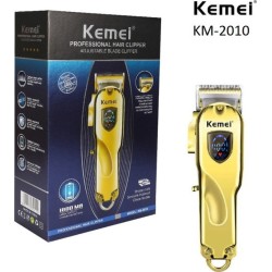 Επαναφορτιζόμενη κουρευτική μηχανή KEMEI KM-2010 81155 | Χρυσή