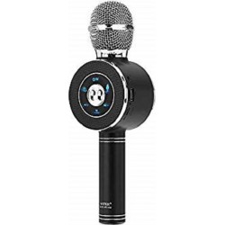 Ασύρματο Bluetooth Mικρόφωνο KARAOKE Hχείο Mp3 Player WSTER - Disco Light Microphone WS-668 Black