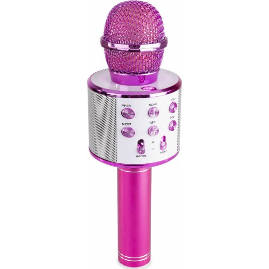 Ασύρματο Μικρόφωνο Karaoke Max KM01 Ροζ Ασύρματο Μικρόφωνο Karaoke Max KM01 Ροζ