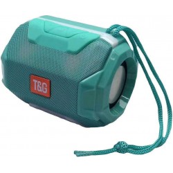 T&G TG162 LED Stereo Portable Bluetooth Speaker with Subwoofer - Turquoise