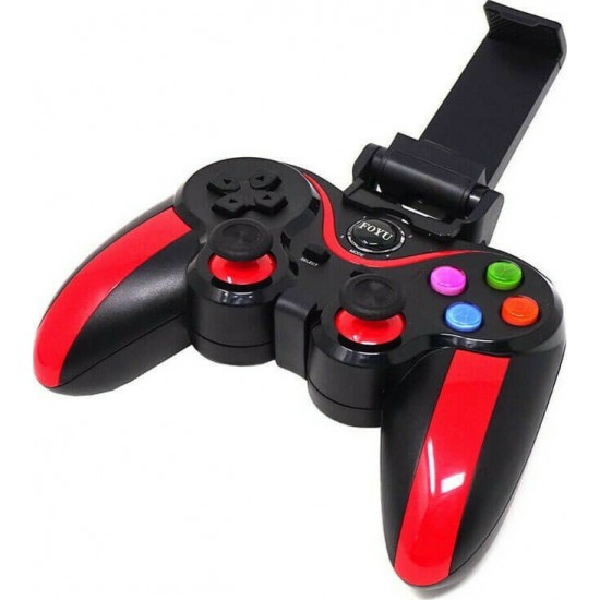 Ασύρματο χειριστήριο Bluetooth Gamepad FOYU FO-613 Κόκκινο Ασύρματο χειριστήριο Bluetooth Gamepad FOYU FO-613 Κόκκινο