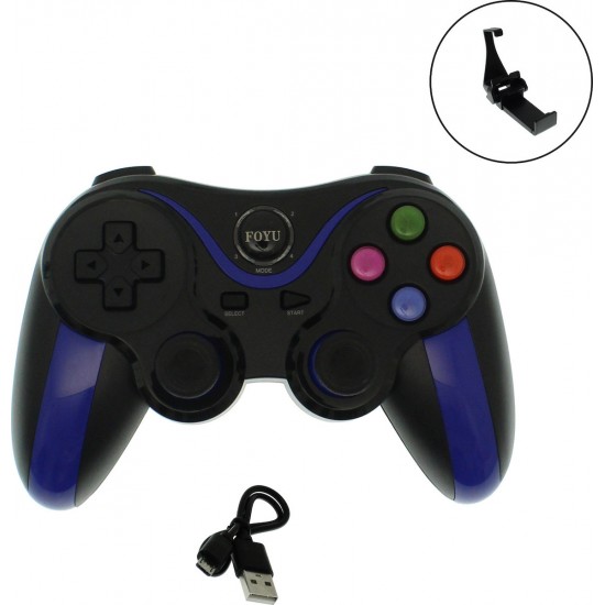 Ασύρματο χειριστήριο Bluetooth Gamepad FOYU FO-613 Blue Ασύρματο χειριστήριο Bluetooth Gamepad FOYU FO-613 Blue