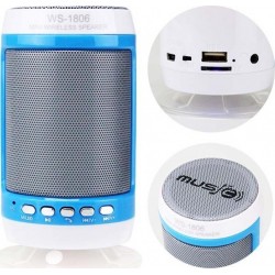 Mini HiFi Bluetooth Ηχείο Multimedia Speaker USB/SD MP3 Player Hands Free WS-1806B Λευκό