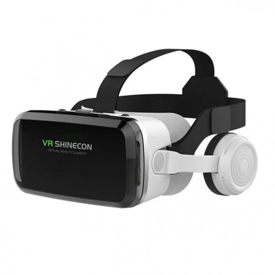 VR Shinecon G04BC γυαλιά εικονικής πραγματικότητας με ενσωματωμένα ακουστικά για κινητά από 4.7" έως 6.3"