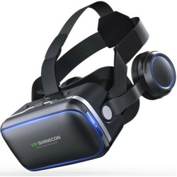 VR Headset Γυαλιά Εικονικής Πραγματικότητας με Ενσωματωμένα Ακουστικά για Κινητά από 4" έως 6" Shinecon G04E Μαύρο